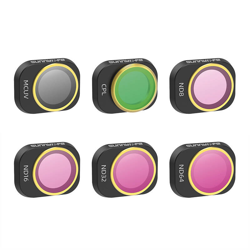 6 Objektiiv Filters MCUV, CPL, ND8/16/32/64 Sunnylife jaoks DJI MINI 4 PRO