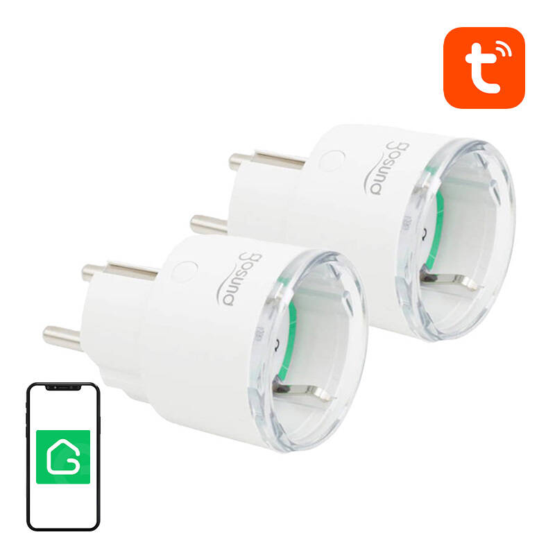 Nutikas plug WiFi Gosund SP111 3680W 16A, Tuya 2-pakk