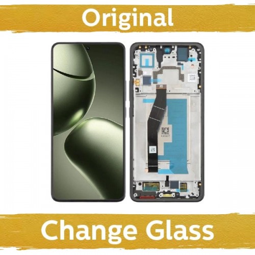 LCD Display Compatible With Xiaomi 14T with Frame / Titan Black / (Renewed: China)