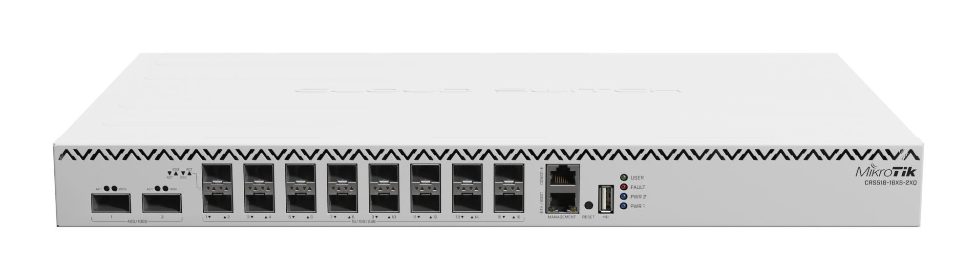 MIKROTIK CRS518-16XS-2XQ-RM kommutaator 16 pordiga