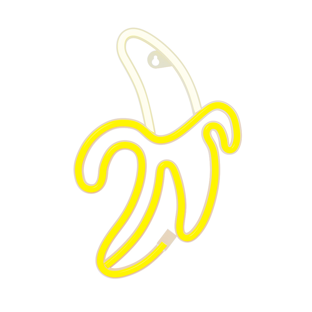 Neon LED Light BANANA valge kollane Bat + USB FLNE10 Forever Light