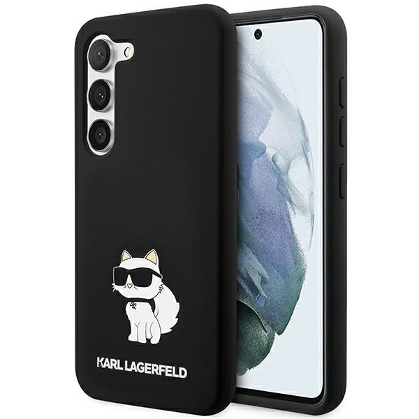 Karl Lagerfeld Silicone Choupette ümbris jaoks Samsung Galaxy S24 - must