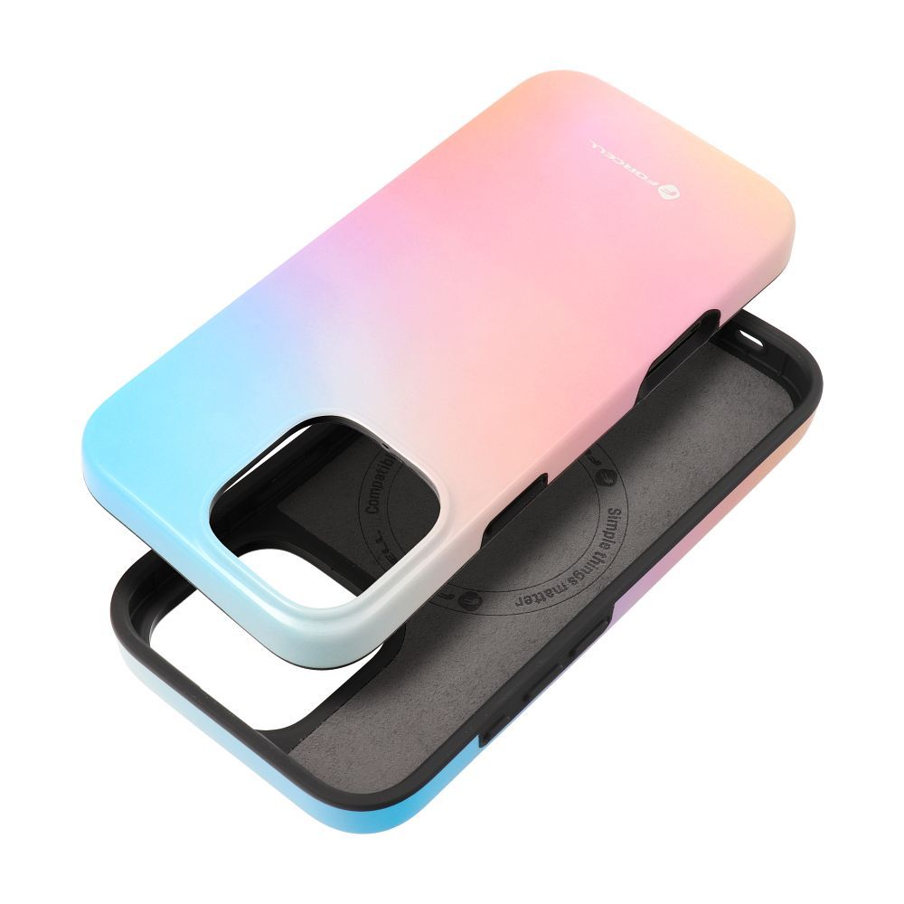 Ümbris jaoks iPhone 16 PRO MAX Forcell F-Protect Mirage compatible with Magsafe Military Drop-Test pinky sinine