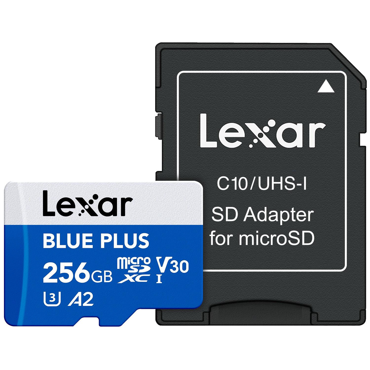 Micro SDXC mälukaart LEXAR 256GB UHS-I adapteriga