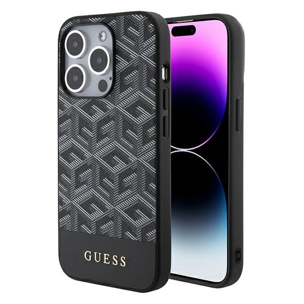 Guess GCube Stripes MagSafe ümbris jaoks iPhone 15 Pro Max - must