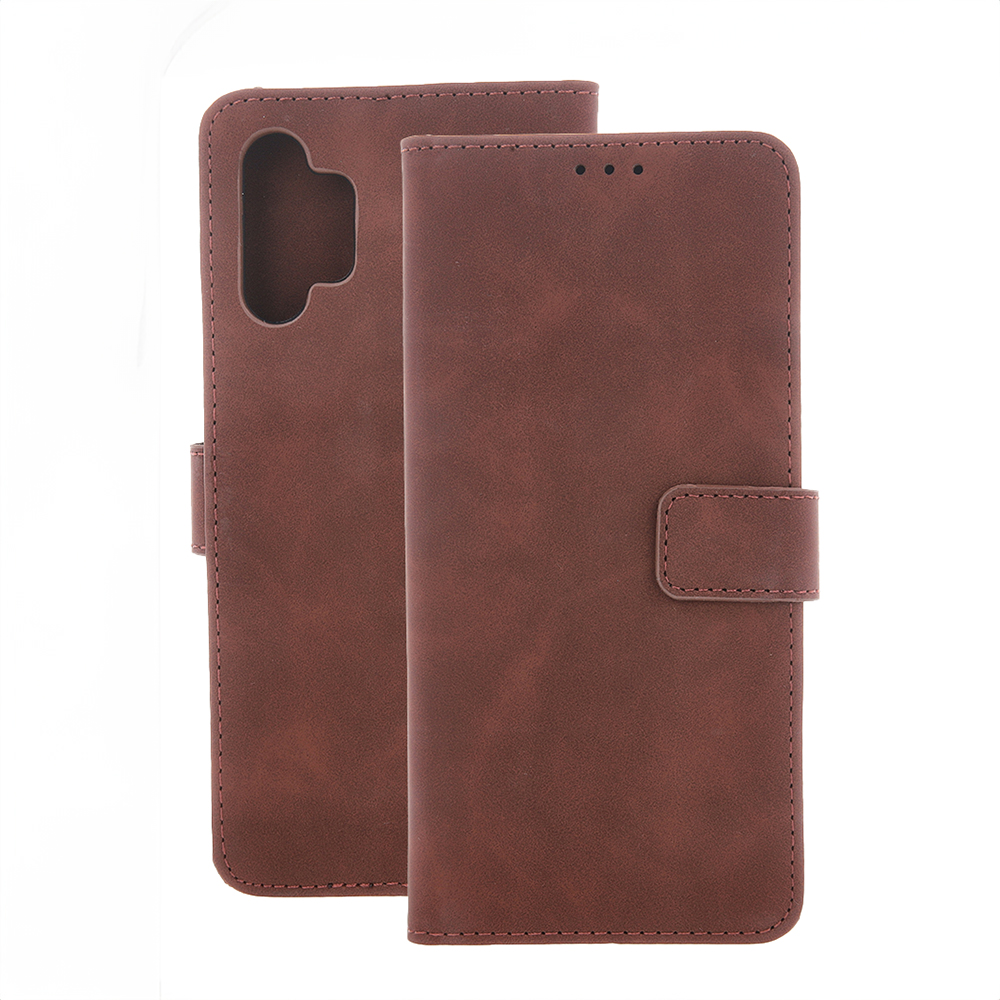 Smart Velvet ümbris jaoks Samsung Galaxy A16 4G / A16 5G brown