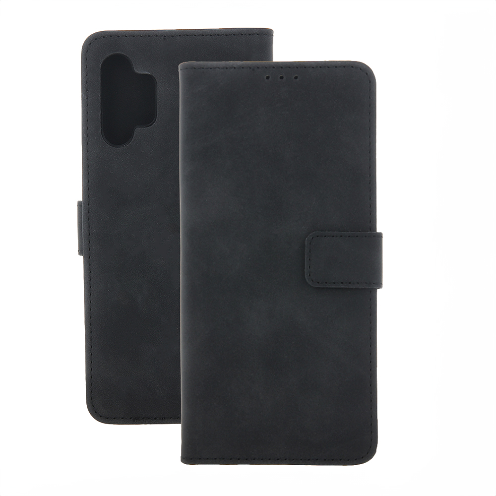 Smart Velvet ümbris jaoks Samsung Galaxy A54 5G must