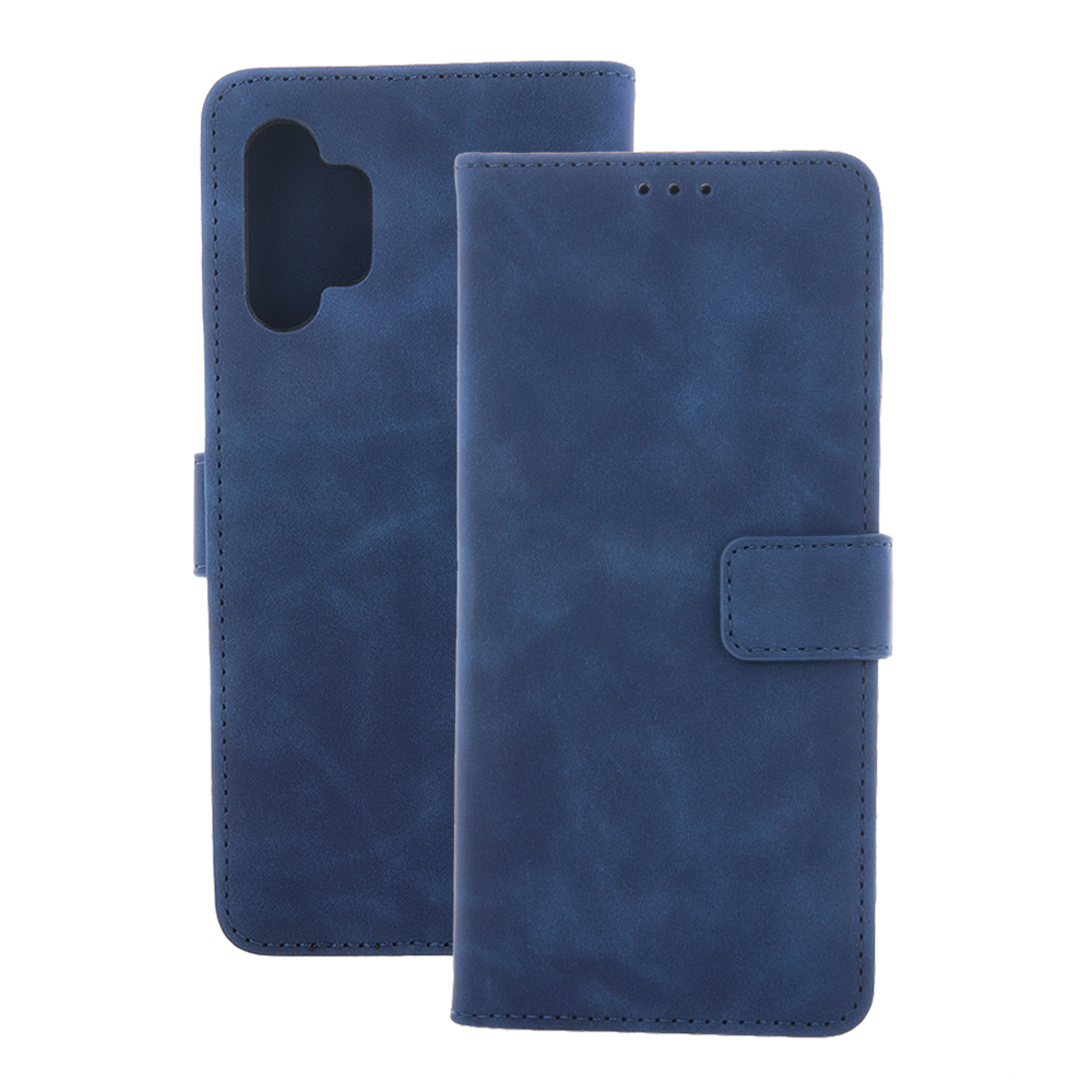 Smart Velvet ümbris jaoks Samsung Galaxy A23 5G tumesinine
