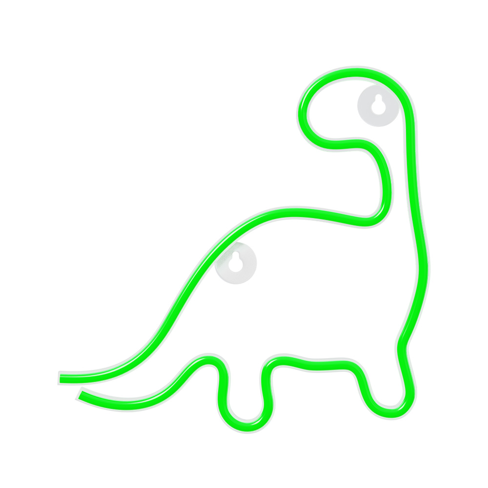 Neon LED Light DINOSAUR roheline NNE01 Neolia