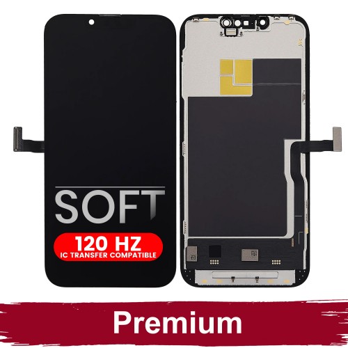 LCD Display Compatible iPhone 13 Pro Black (SOFT OLED / Stable 120Hz / Premium) *Self-Diagnosable*