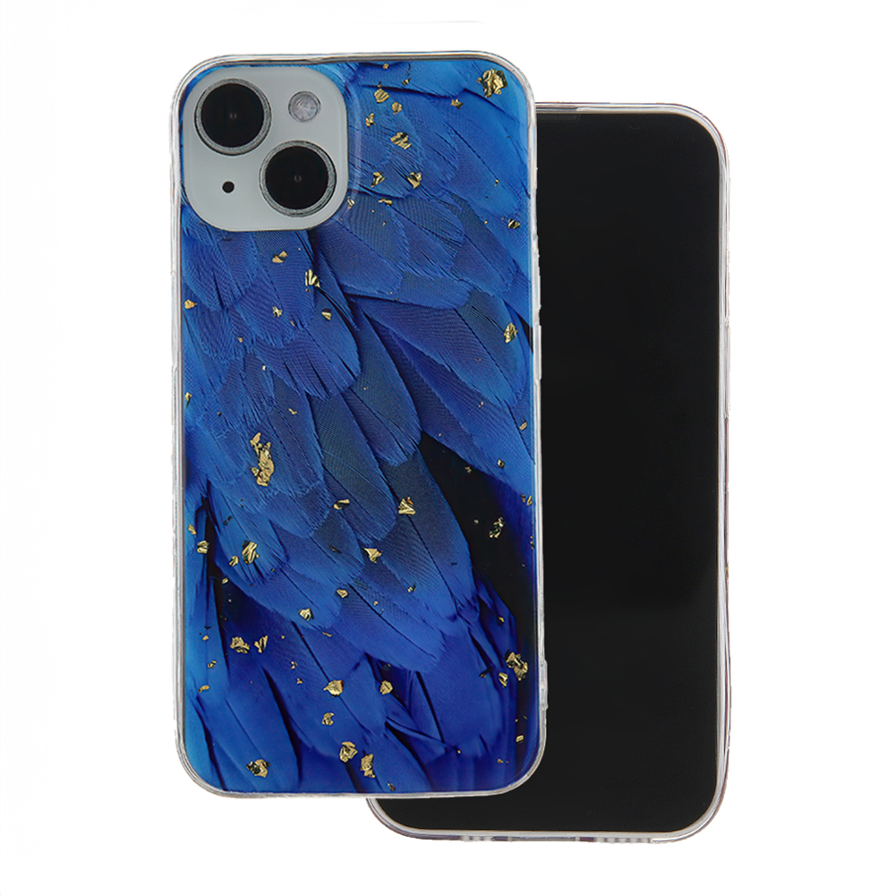 Kuldne Glam ümbris jaoks Samsung Galaxy A35 5G sinine
