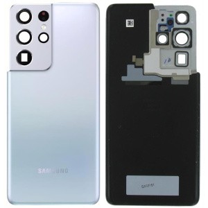 Back cover for Samsung G998 S21 Ultra 5G Phantom Silver original (used Grade A)