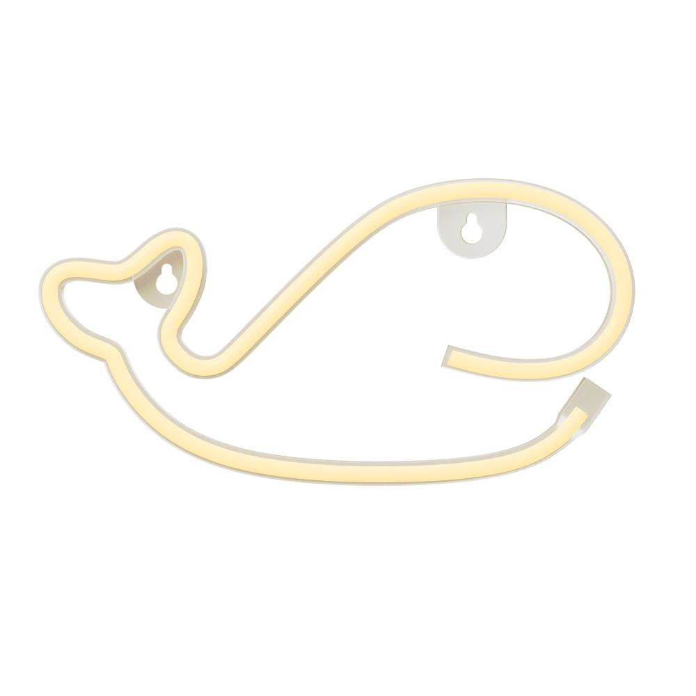Neon LED Light WHALE warm valge Bat + USB FLNE09 Forever Light