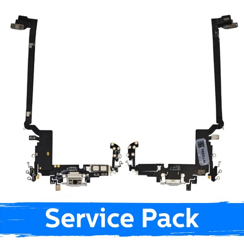 Laadimispesa ühilduv Apple iPhone 17 Pro Max koos flex / hõbedane / (Service Pack)