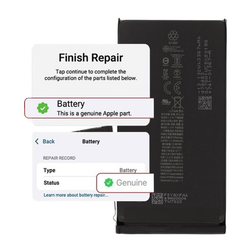 Aku ühildub iPhone 15 / isediagnostika / seaded: originaal