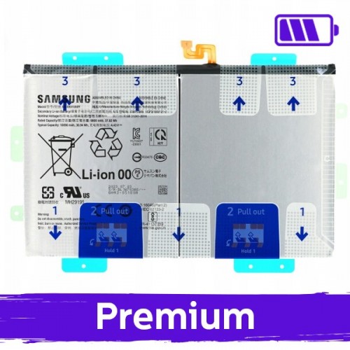 Battery Compatible With Samsung X610 (X616) Tab S9 FE Plus / X810 (X816) Tab S9 Plus EB-BX818ABY (OEM)