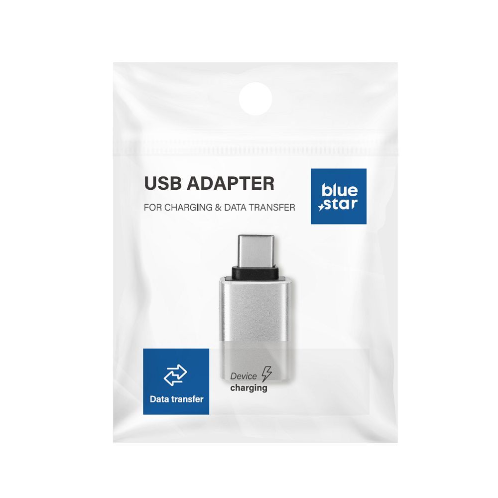 Adapter USB A 3.0 to Type C Blue Star - valge