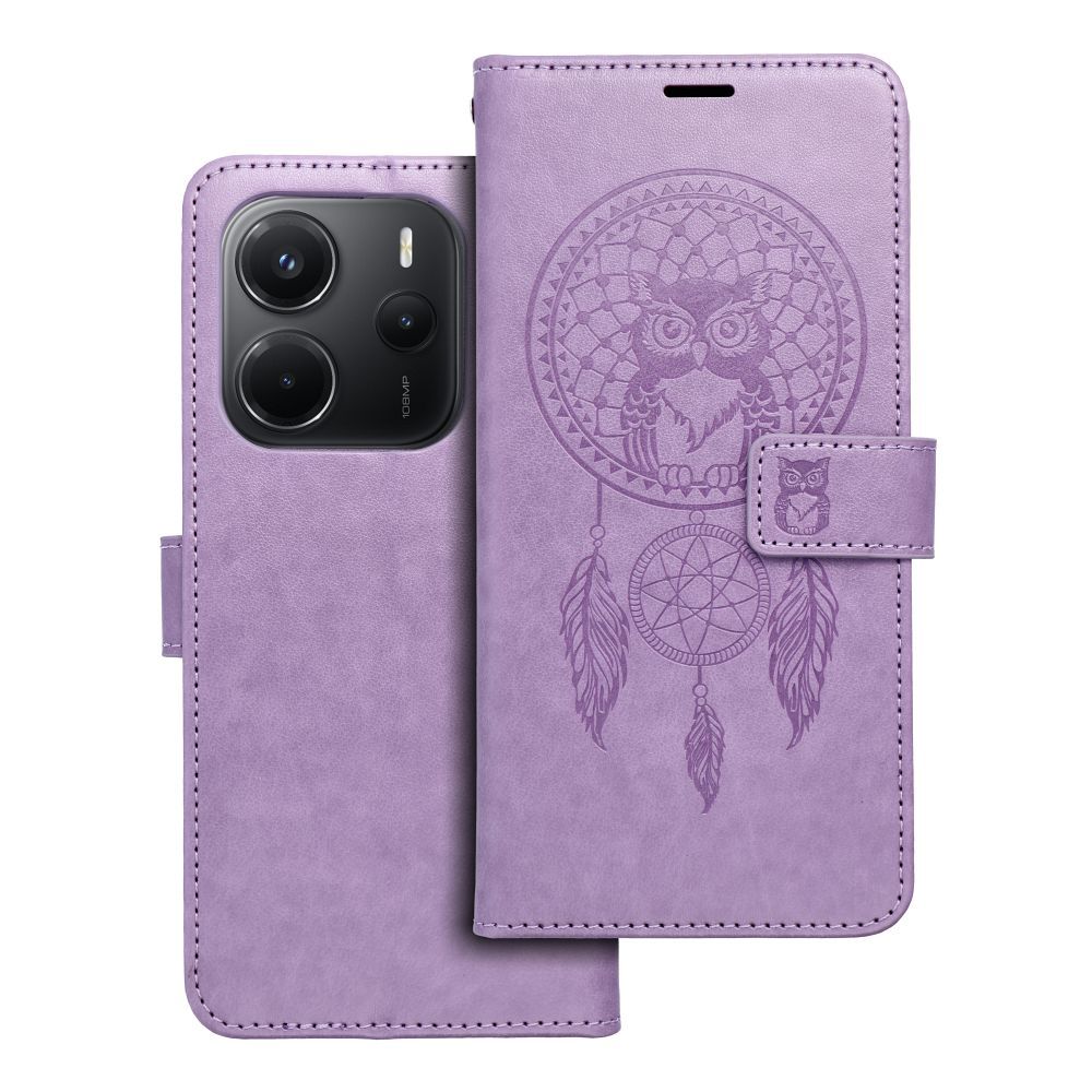 MEZZO Book ümbris jaoks XIAOMI Redmi Note 14 5G dreamcatcher lilla