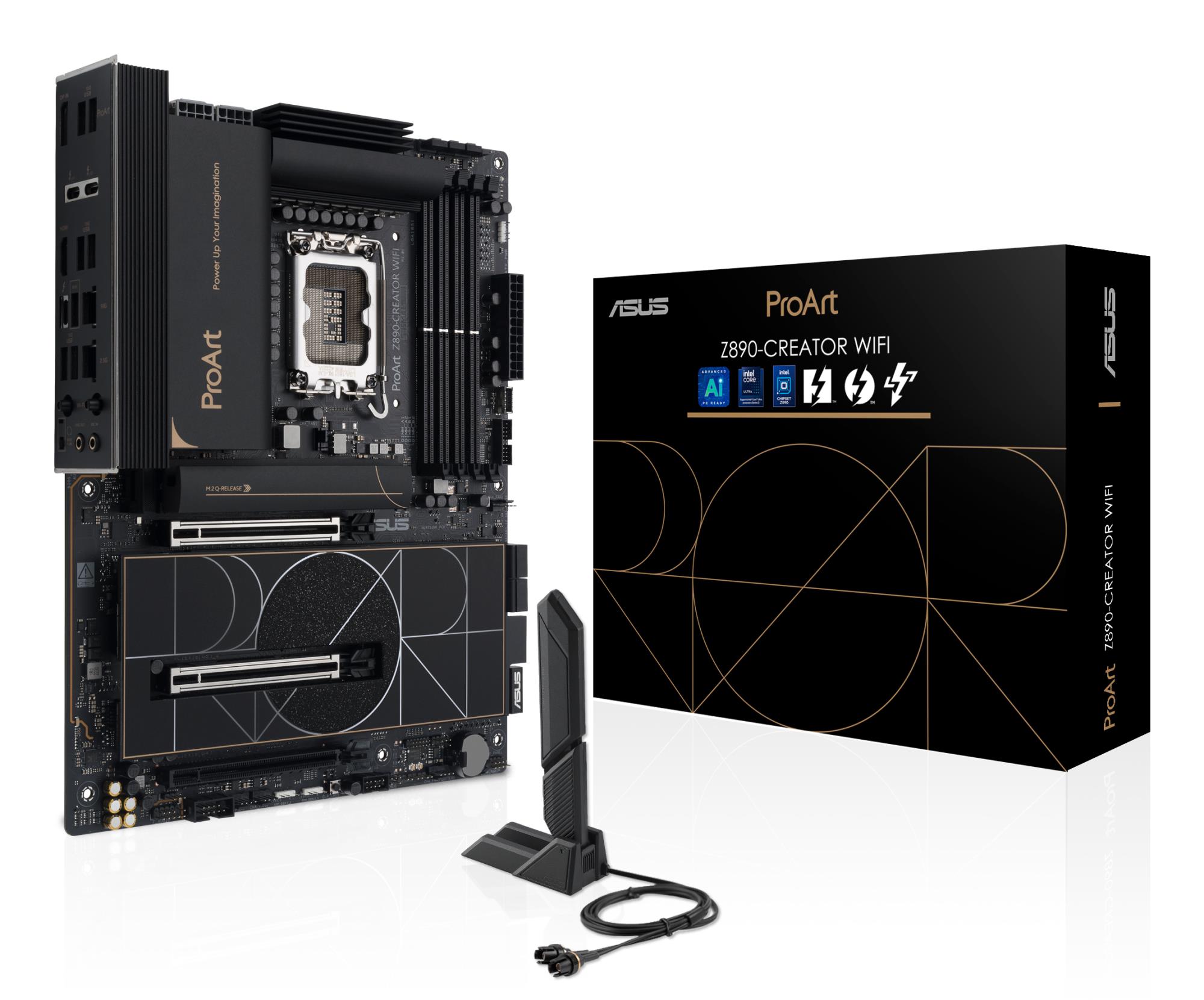 Emaplaat ASUS Intel Z890 LGA1851 ATX DDR5 4 pesa PCIe 4.0/5.0 5xM.2 HDMI DP USB-C Thunderbolt