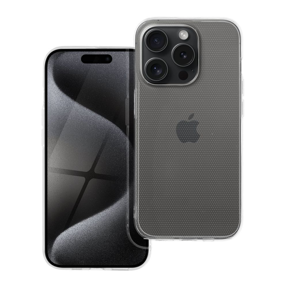 CLEAR Ümbris 2 mm jaoks IPHONE 15 Pro läbipaistev