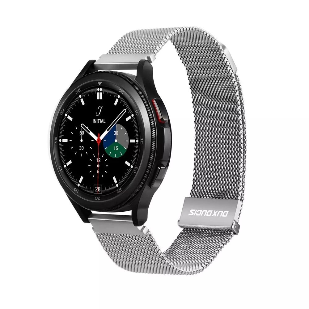 DUX DUCIS strap MILANESE stainless steel magnetic 20 mm silver