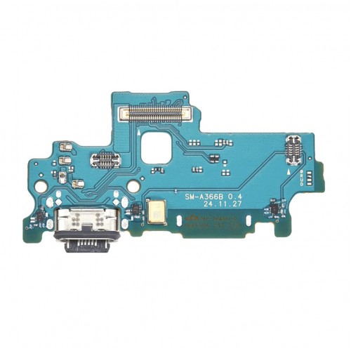 Charging Port Compatible With Samsung A366 A36 5G with Flex / plata OEM