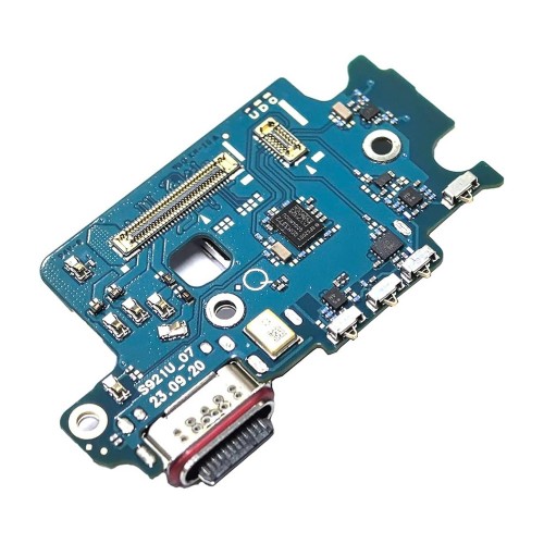 Charging Port Compatible With Samsung S921 S24 with Flex / plata OEM