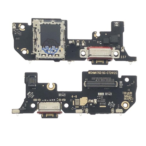 Charging Port Compatible With Xiaomi 14T Pro with Flex / plata OEM