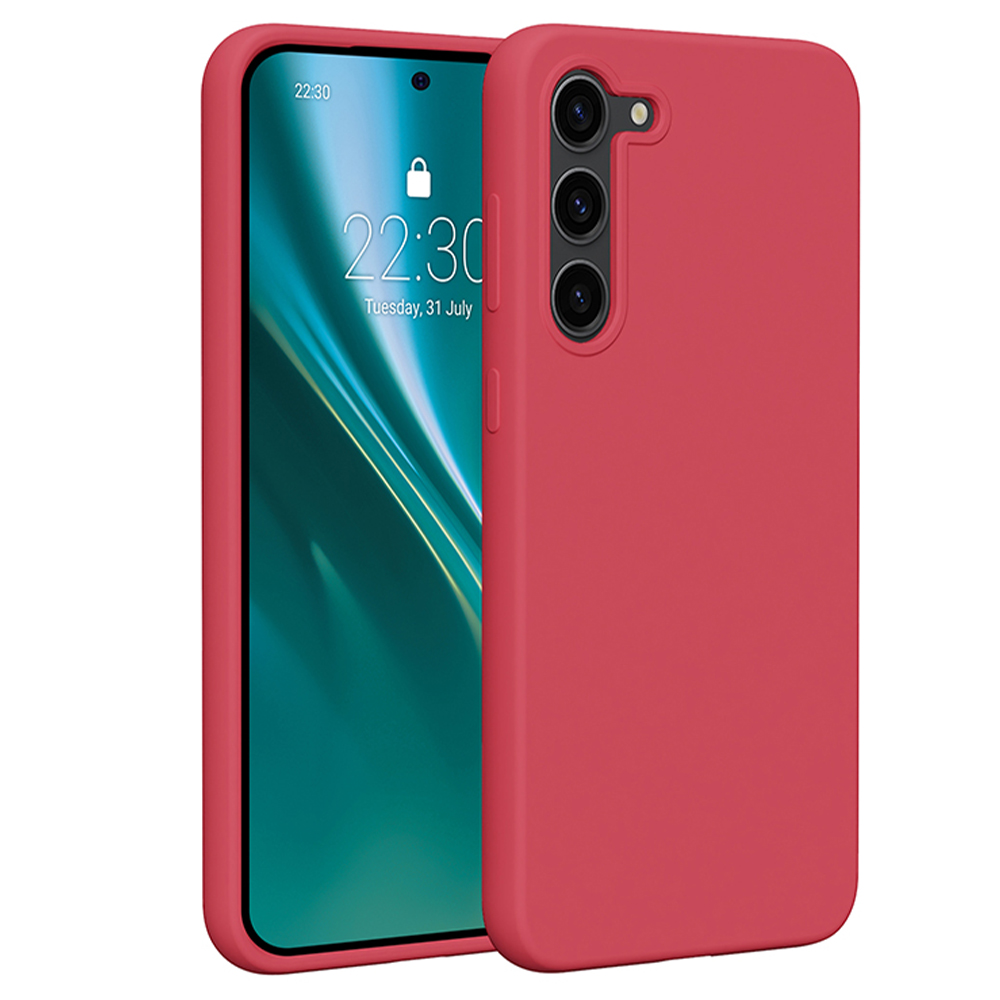 Etteri Silicone ümbris jaoks Samsung Galaxy S23 Plus raspberry