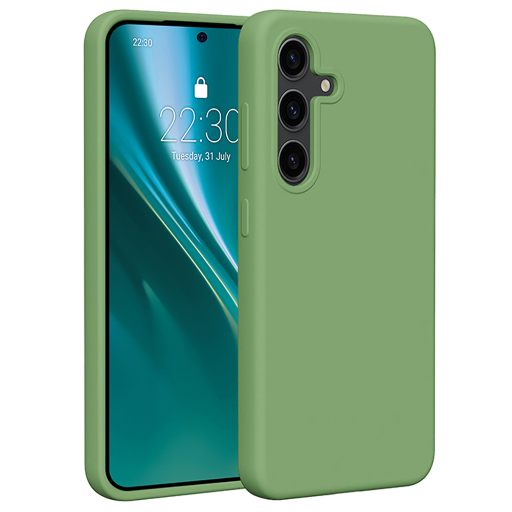 Etteri Silicone ümbris jaoks Samsung Galaxy S24 light roheline