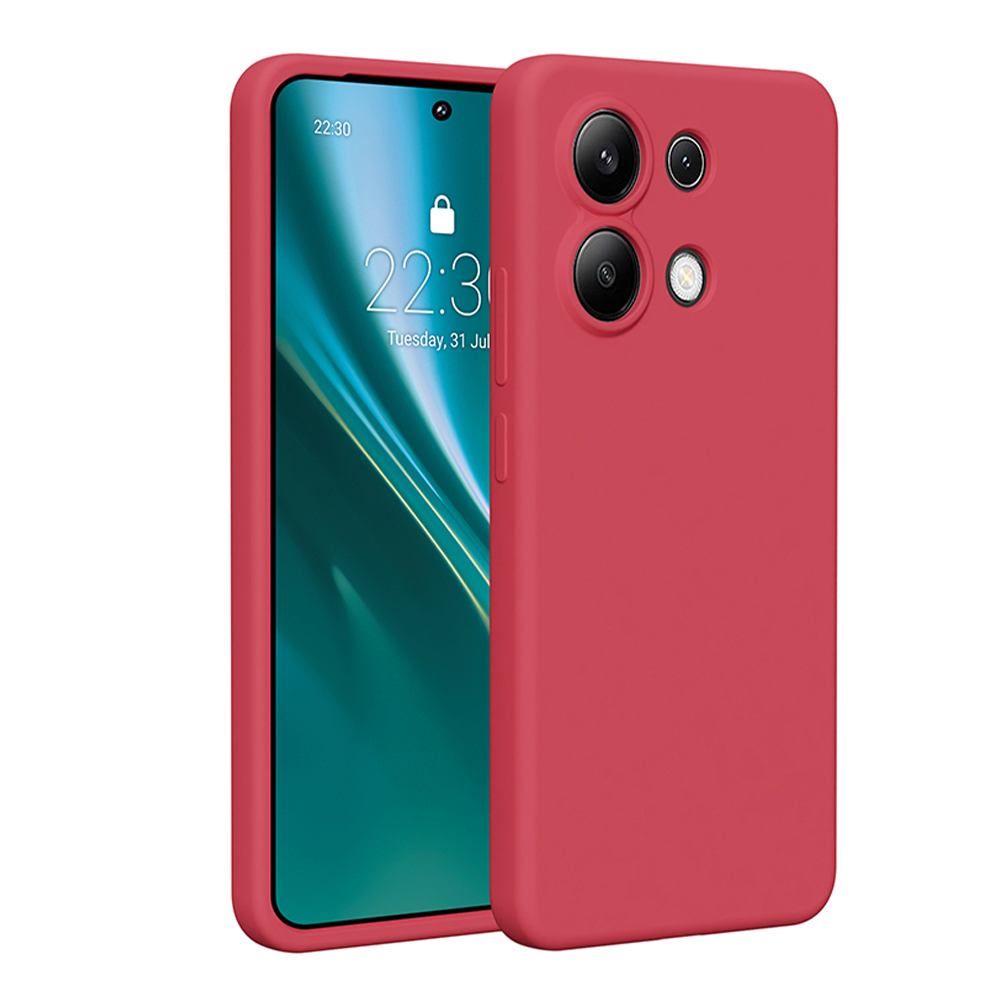Etteri Silicone ümbris jaoks Xiaomi Redmi Note 13 4G raspberry