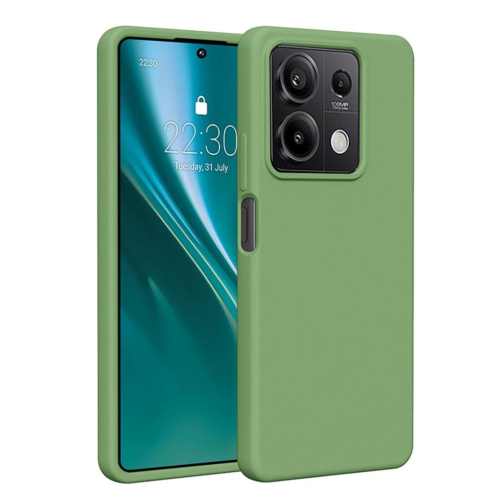Etteri Silicone ümbris jaoks Xiaomi Redmi Note 13 5G light roheline