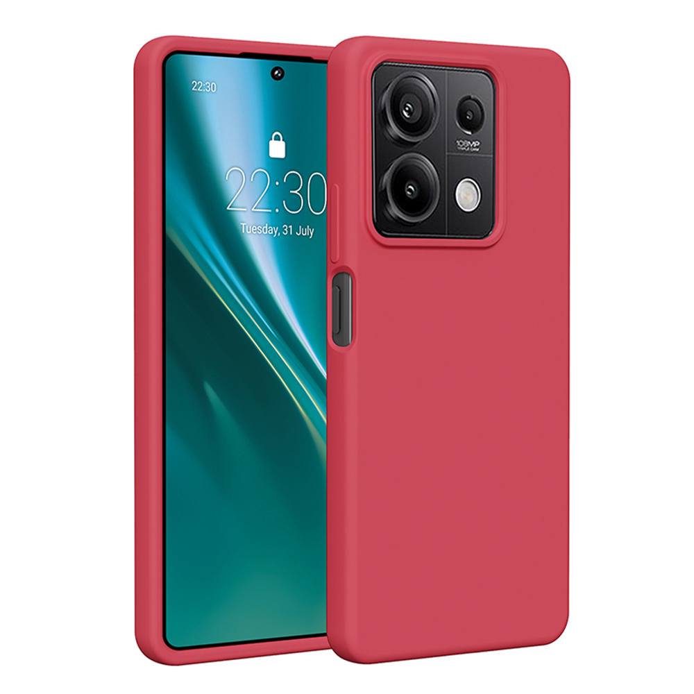 Etteri Silicone ümbris jaoks Xiaomi Redmi Note 13 5G raspberry