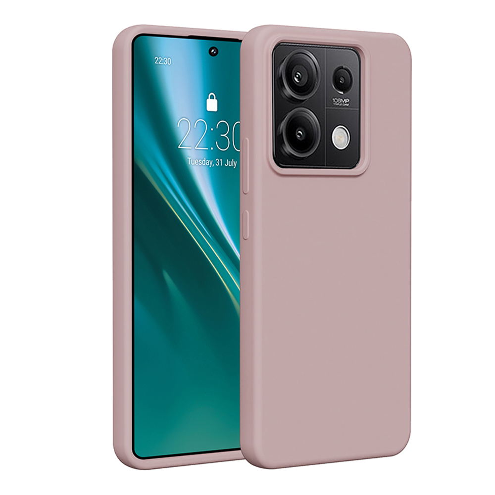 Etteri Silikoonist ümbris Xiaomi Redmi Note 13 Pro 5G jaoks heleroosa