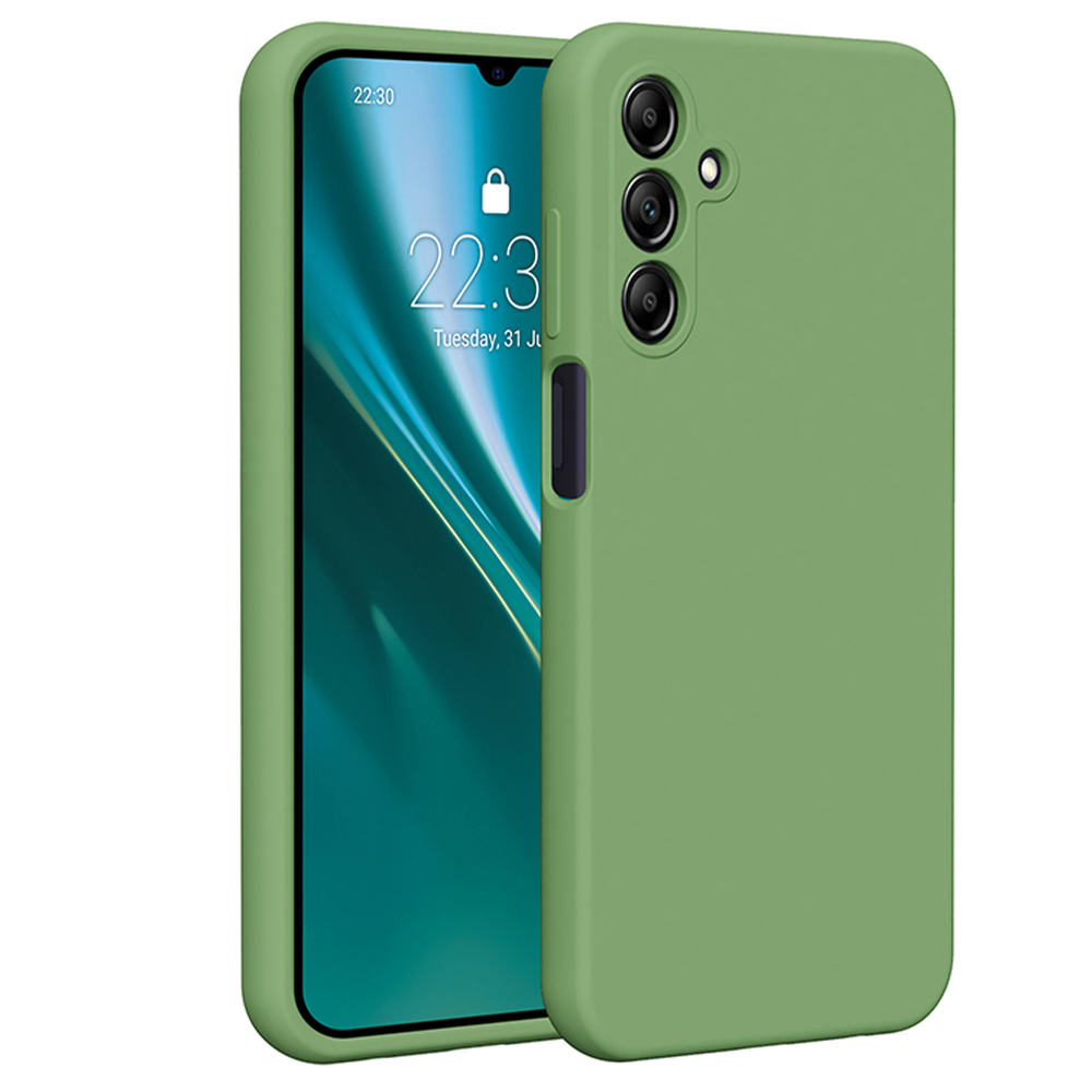 Etteri Silicone ümbris jaoks Samsung Galaxy A15 4G / A15 5G light roheline