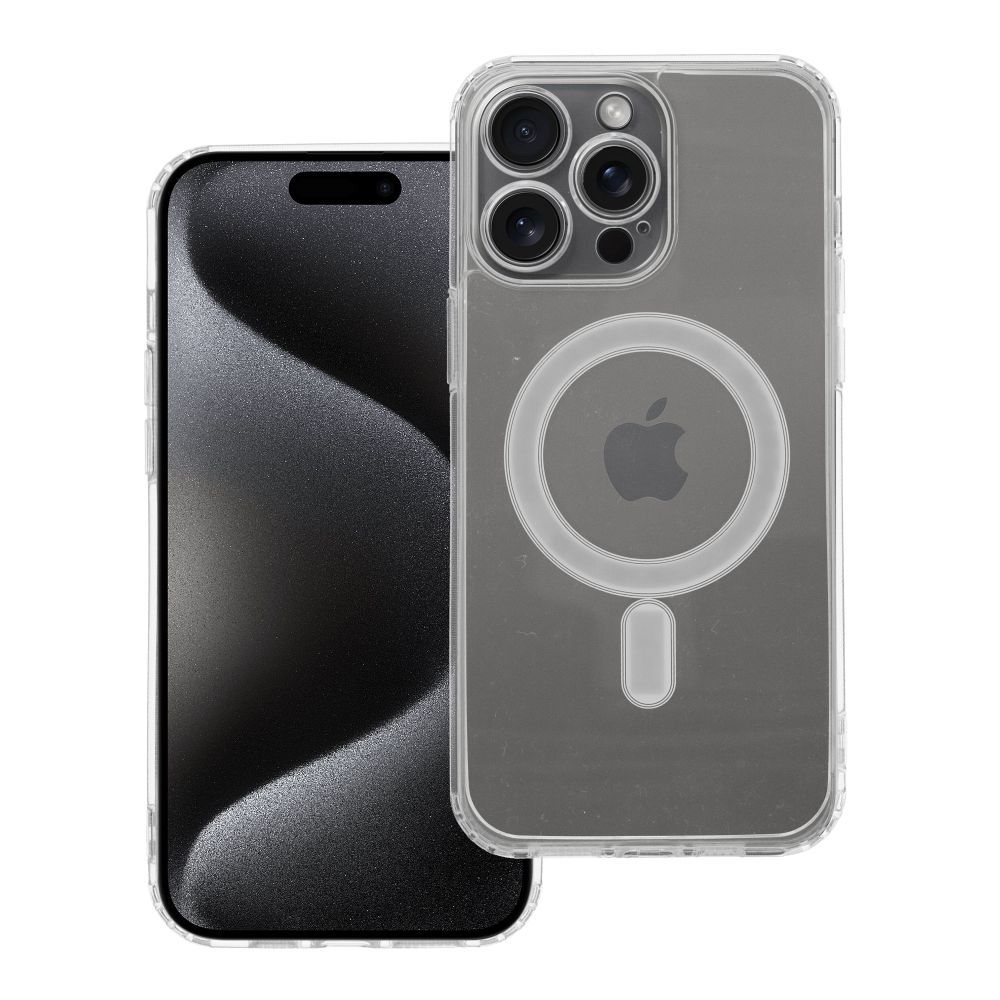 CLEAR MAG ÜMBRIS with camera protection compatible with MagSafe jaoks IPHONE 15 Pro Max läbipaistev