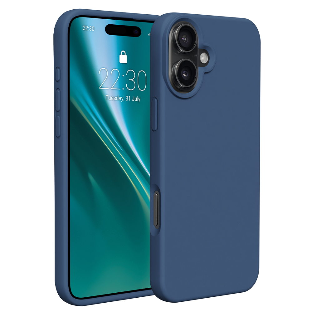 Etteri Silikoonist ümbris iPhone 16 Plus 6,7" tumesinine