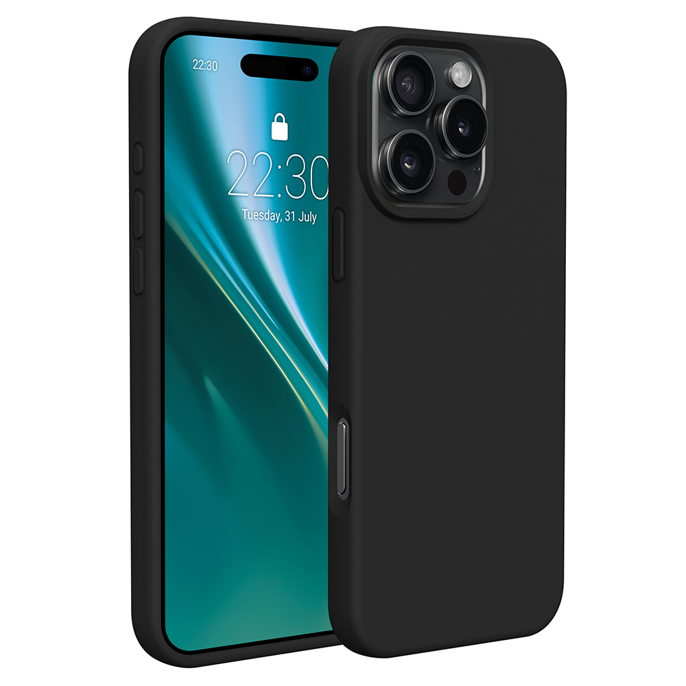 Etteri Silikoonist ümbris iPhone 16 Pro Max 6,9" must