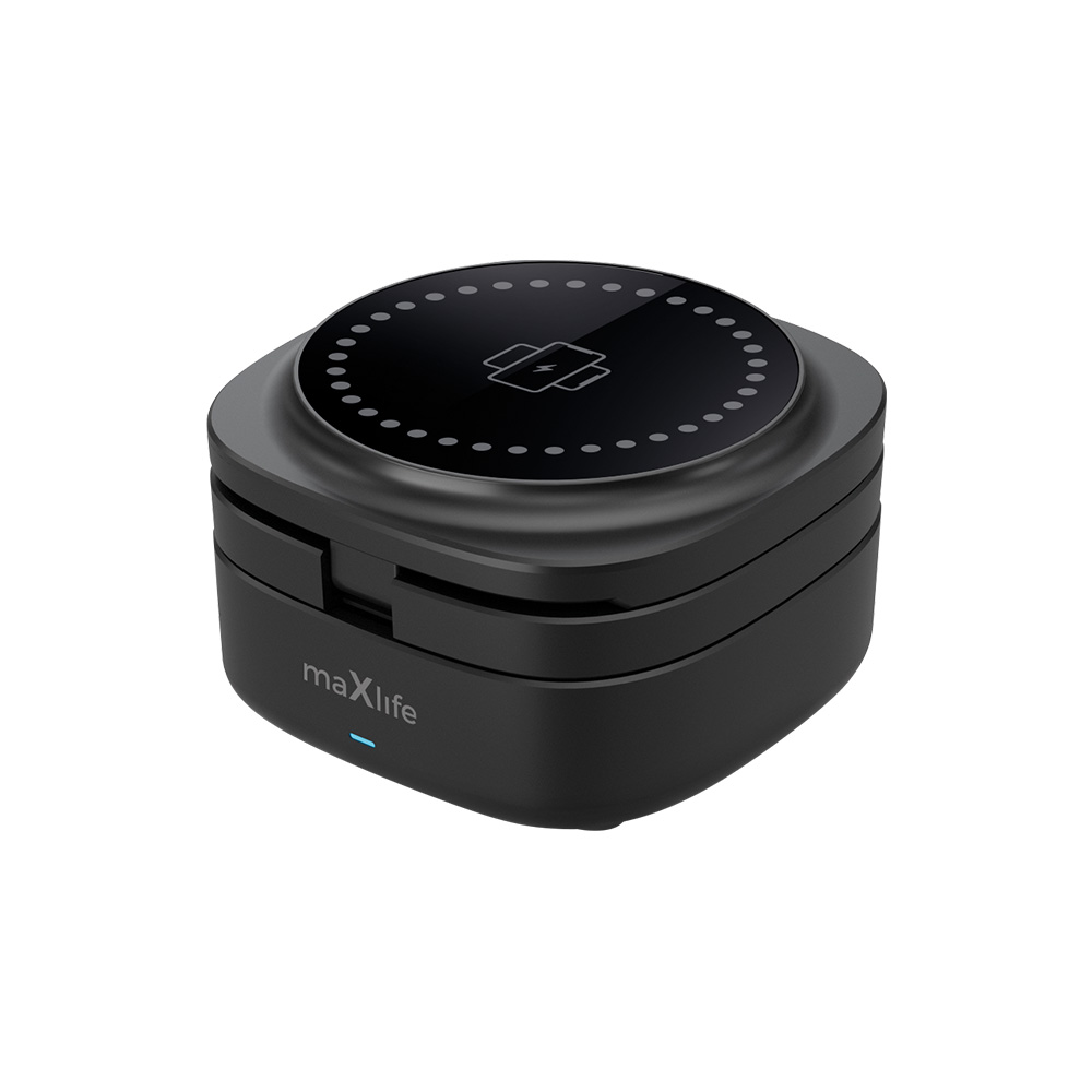 Maxlife MXWC-06 magnetiline traadita laadija 15W must 3in1