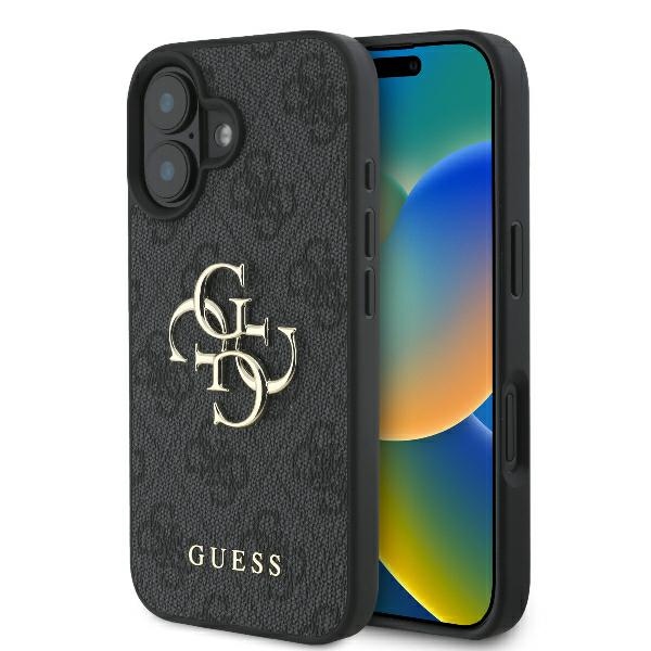 GUESS ümbris jaoks IPHONE 16 GUHCP16S4GMGGR (4G PU Big Logo) must