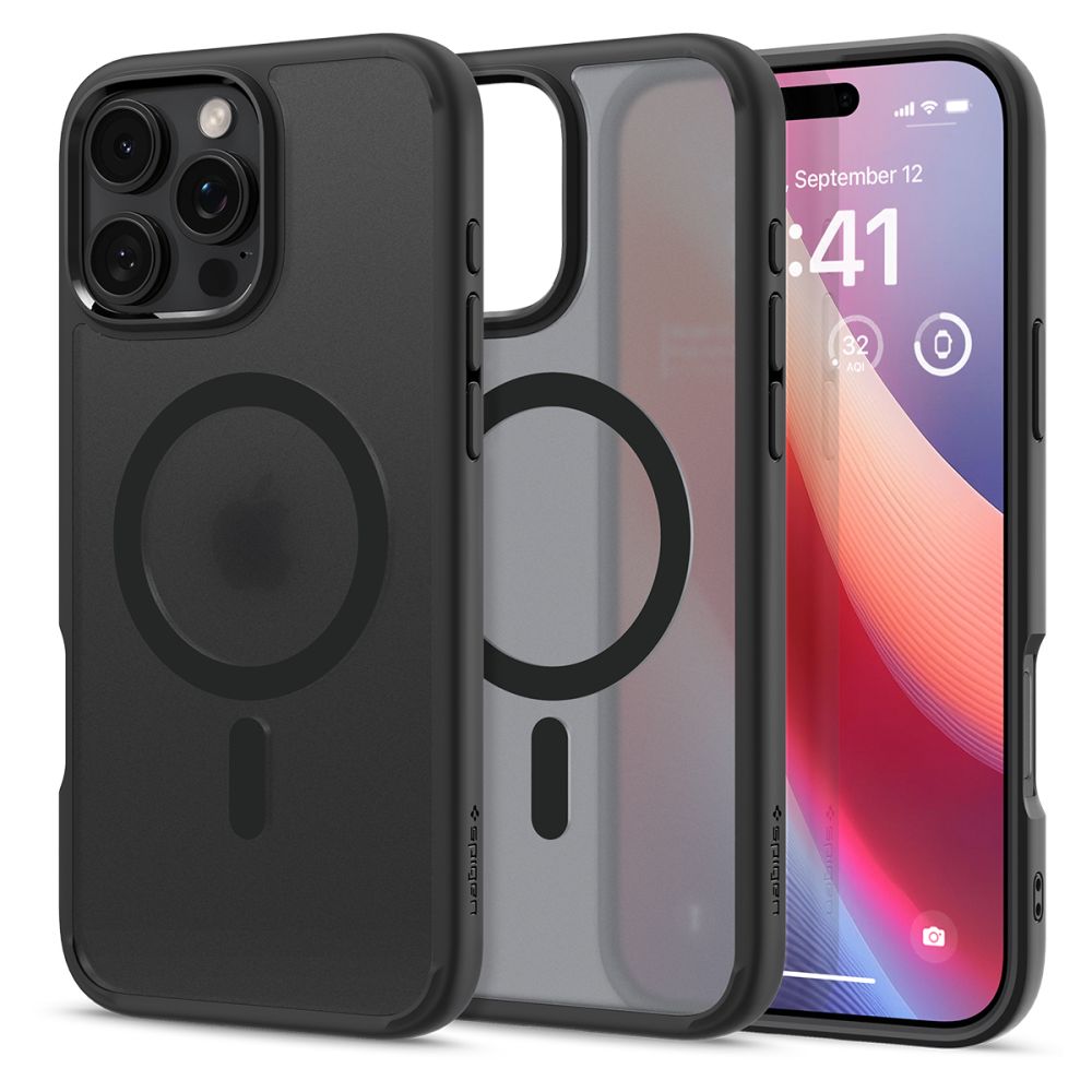 SPIGEN ümbris ULTRA HYBRID MAG compatible with MagSafe jaoks IPHONE 16 Pro Max frost must