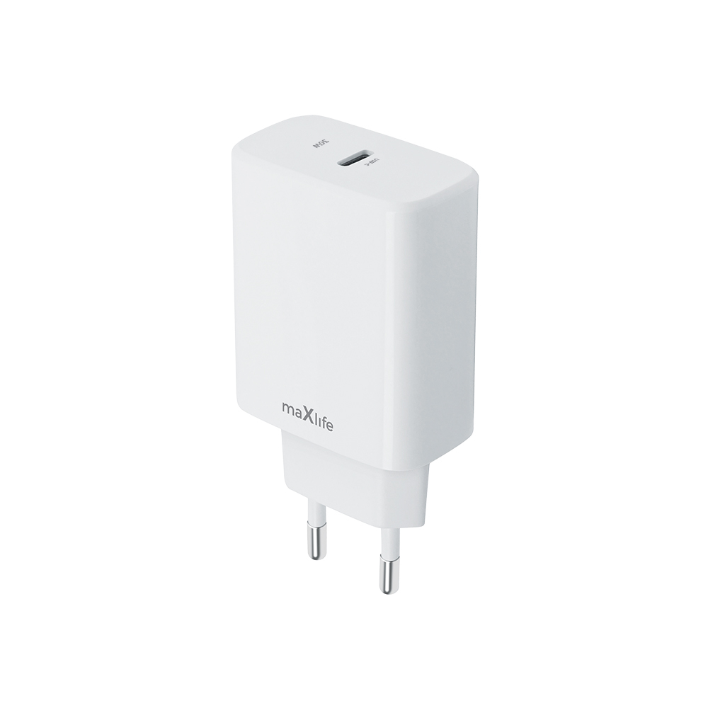 Maxlife MXTC-10-30C PD QC laadija 1x USB-C 30W valge