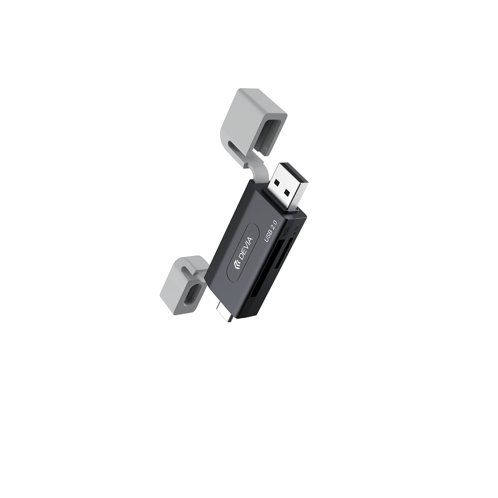 Devia card reader 2in1 EL239 USB/USB-C 2.0 must