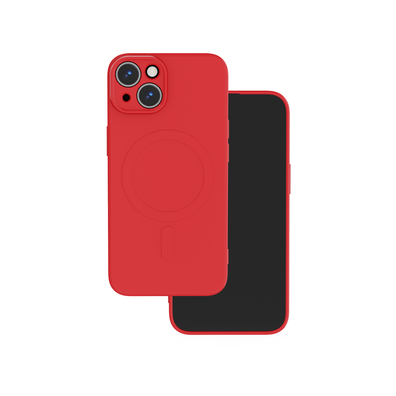 Simple Color Mag ümbris jaoks iPhone 15 6,1" punane