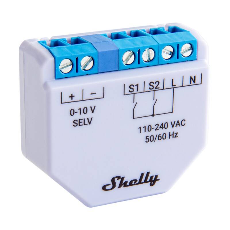 Shelly Plus 0-10V Valgus Dimmer, WiFi/Bluetooth