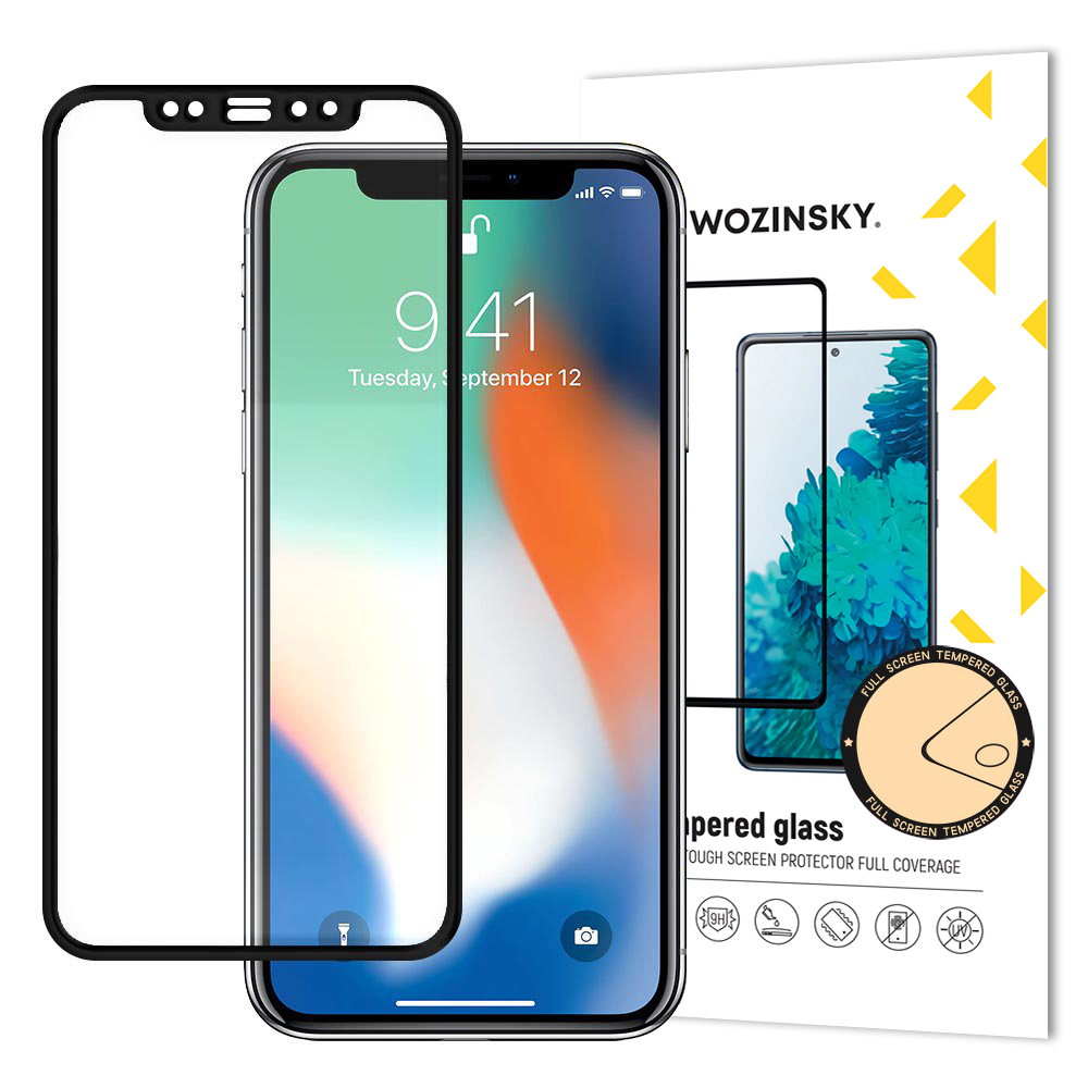 Wozinsky super kõva täisliimiga karastatud klaasist täisekraan koos raami ümbrisega sõbralik Apple iphone xr / iphone 11 must