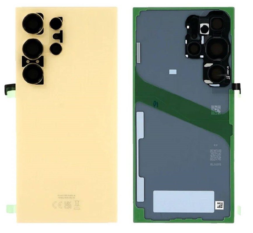 Originaal tagakaas Samsung S928 S24 Ultra Titanium Yellow (service pack)