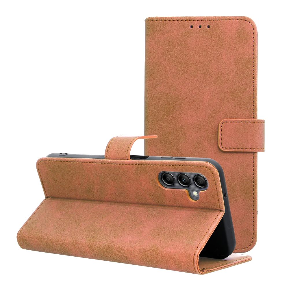 TENDER Book Ümbris jaoks SAMSUNG A14 4G / A14 5G brown