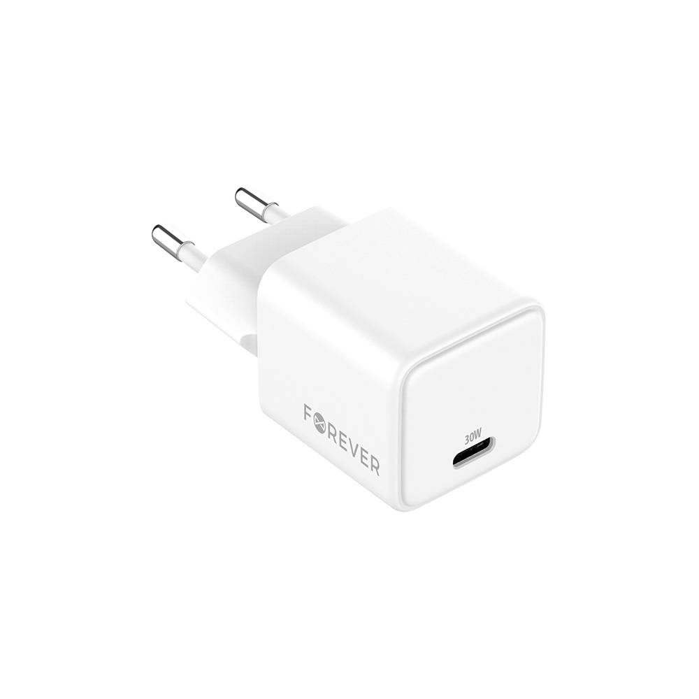 Forever TC-08-30C GaN PD-laadija 1x USB-C 30W valge