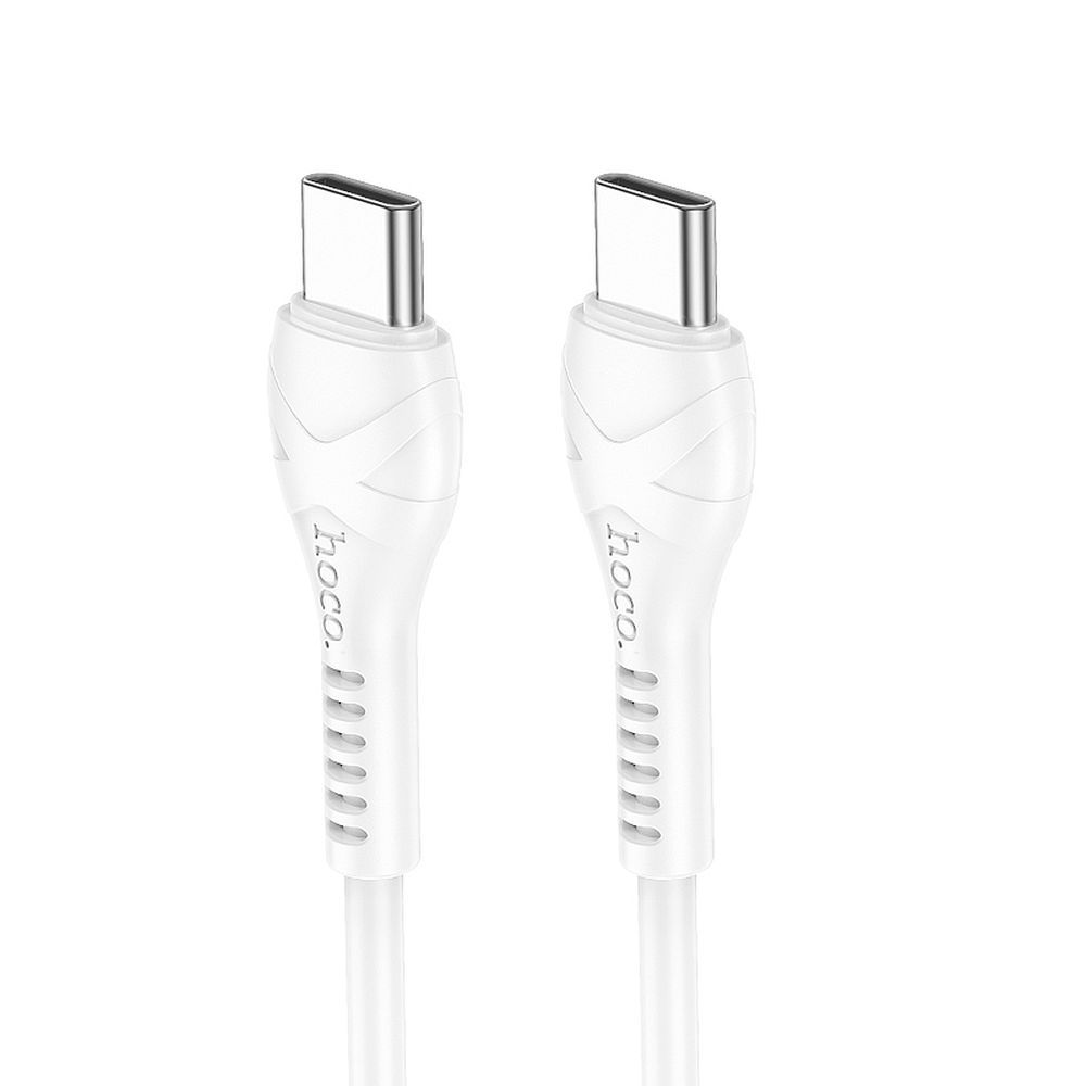 Kaabel USB C to USB C Hoco PD 60W 1 m X37 valge